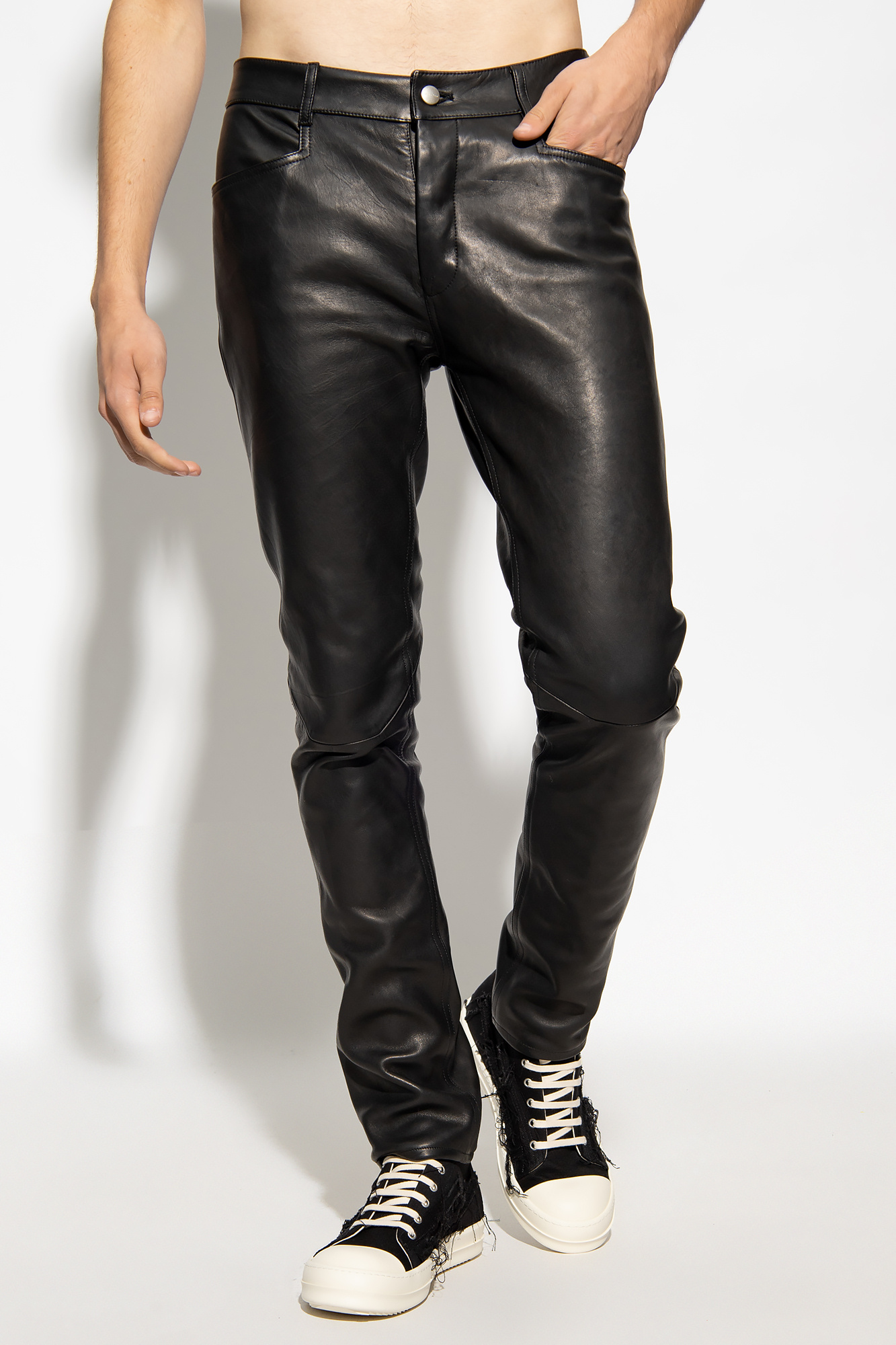 宇都宮市 RICK OWENS DRKSHDW TYRONE LEATHER PANTS | coganor.com